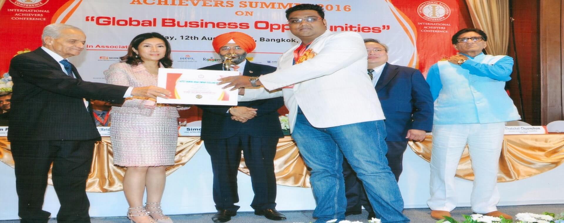Fastest Growing Indian Company Excellence Award
